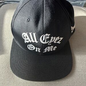 Vintage Death Row Records hat NWA 2pac Dr Dre Cap Embroidered Flat Black Hiphop